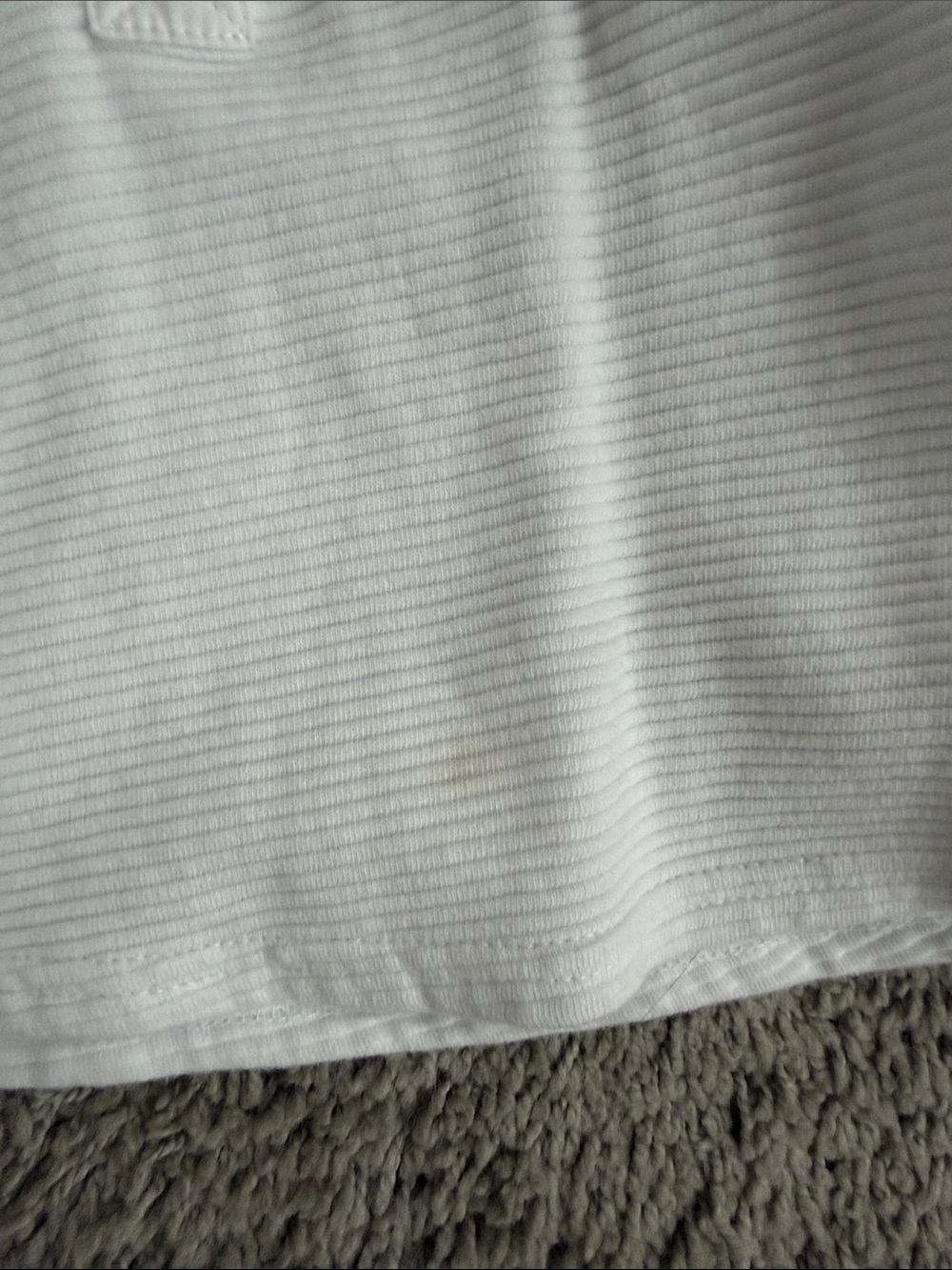 FP Movement by Free People Cropped White Henley Waffle Pullover - Picture 2 of 2